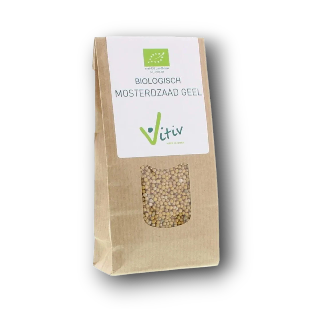 Vitiv Geel mosterdzaad bio 100.00 Gram