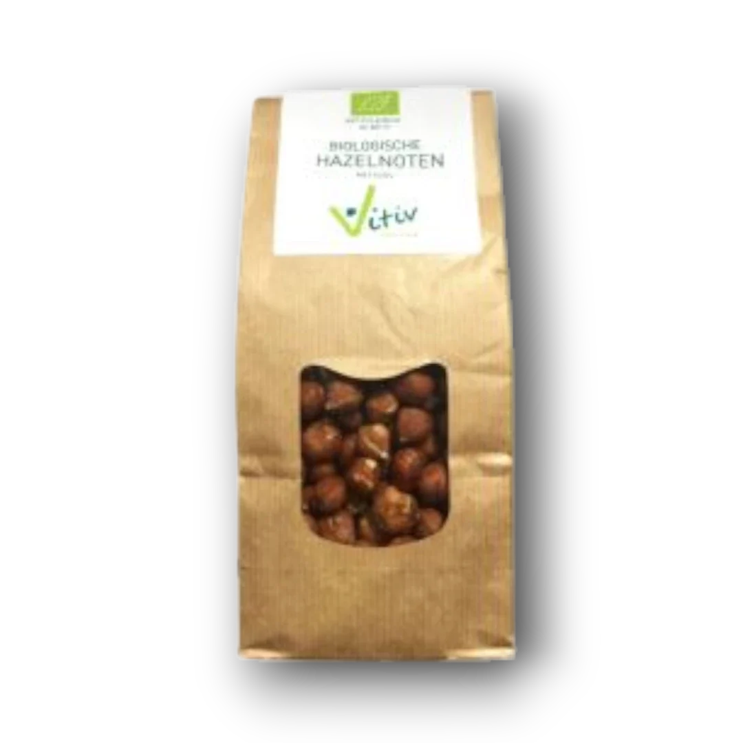 Vitiv Hazelnoten met vlies bio 500.00 Gram