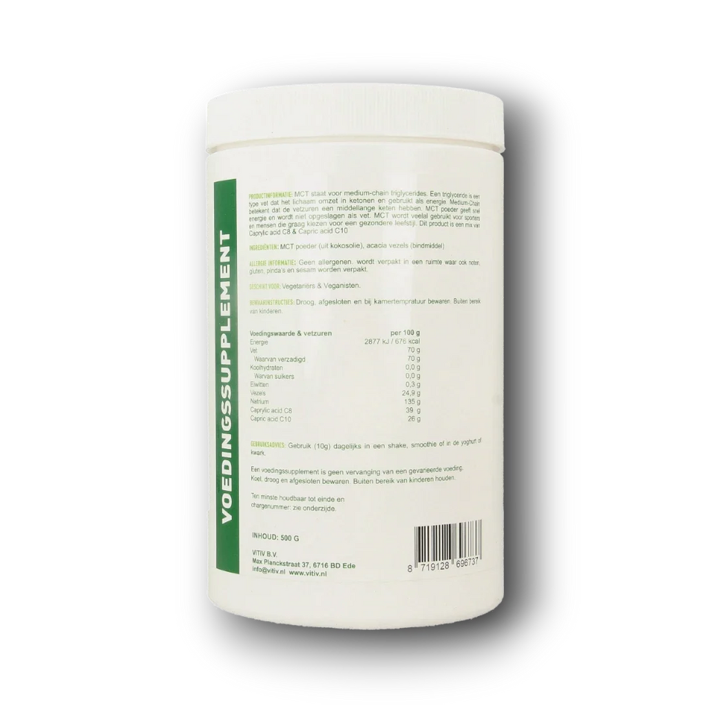 Vitiv MCT poeder vegan 500.00 Gram