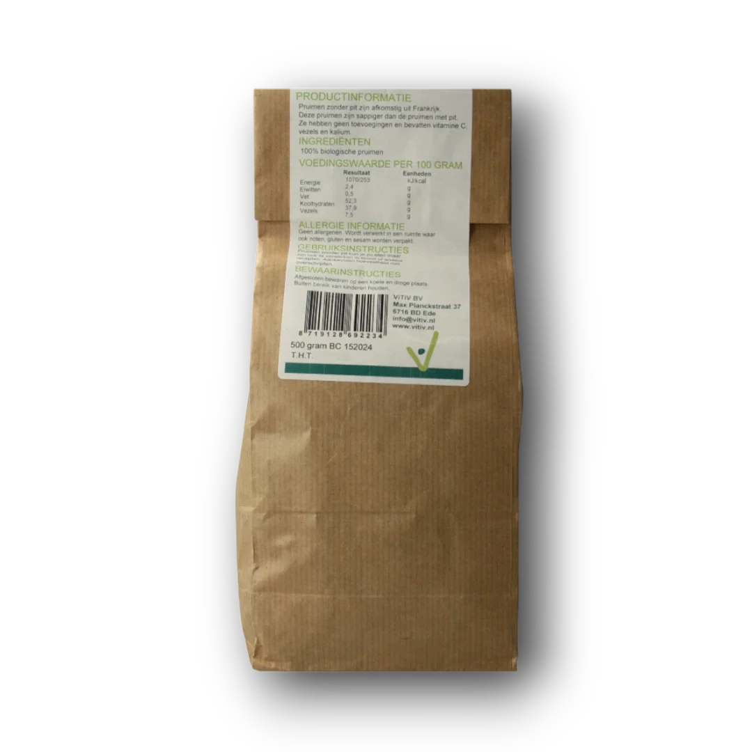 Vitiv Pruimen zonder pit bio 500 Gram