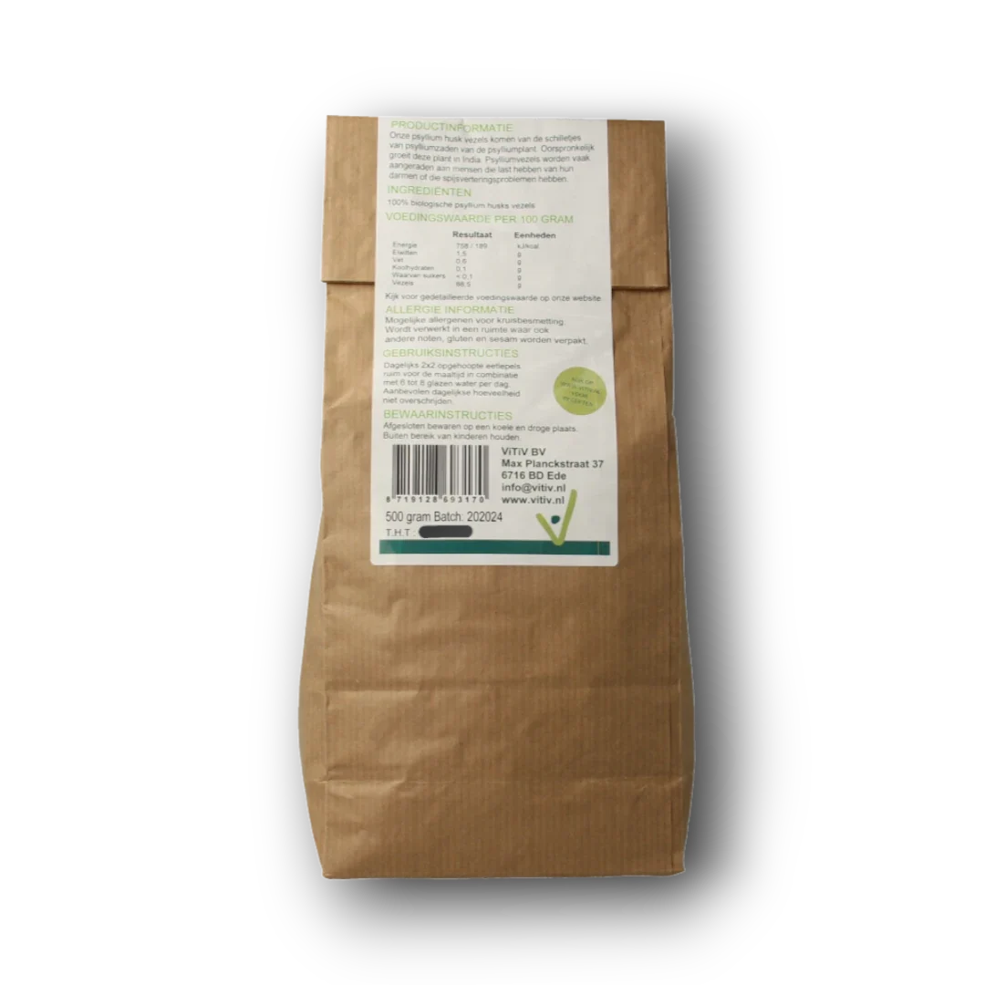 Vitiv Psyllium vezels bio 500 Gram