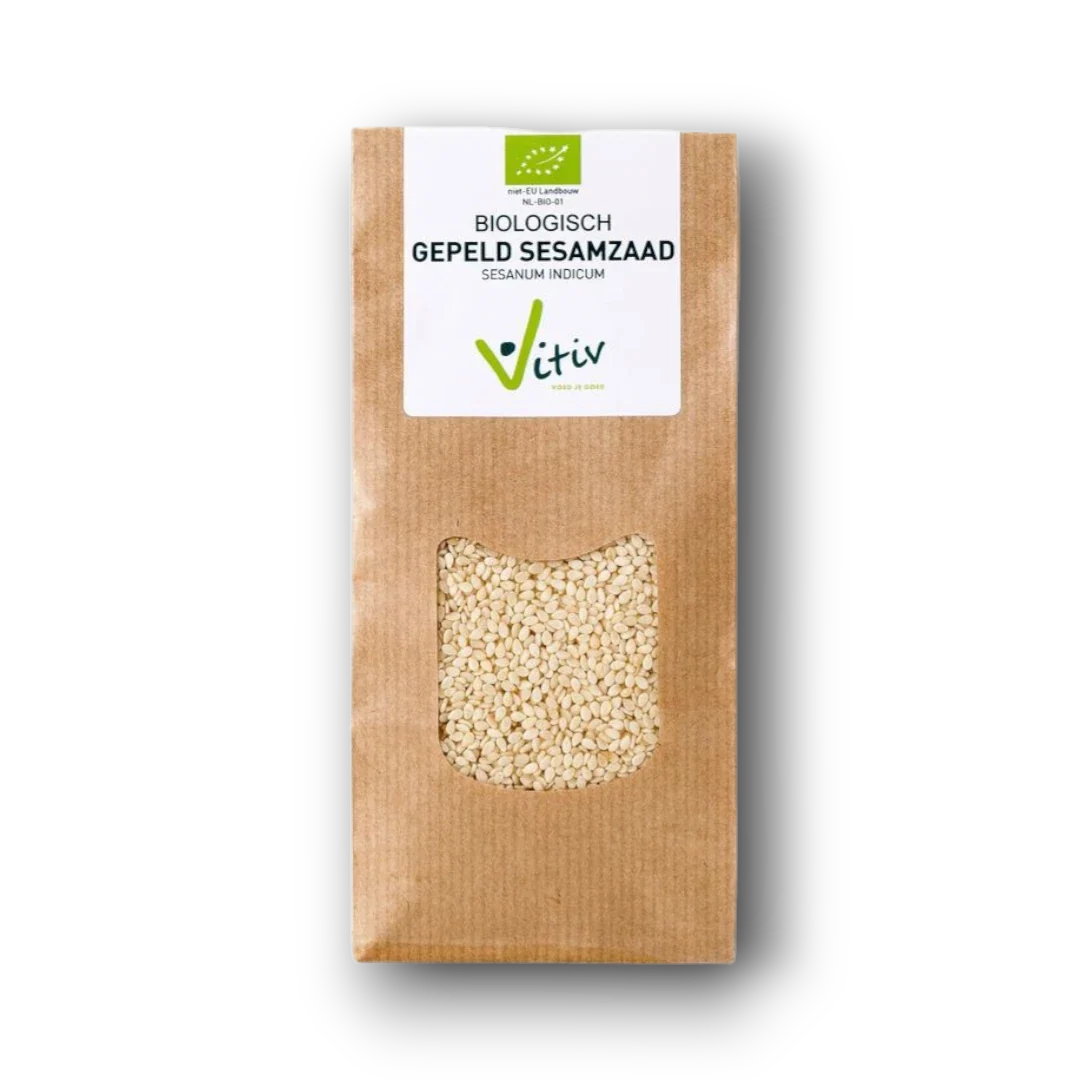 Vitiv Sesamzaad wit gepeld bio 500.00 Gram