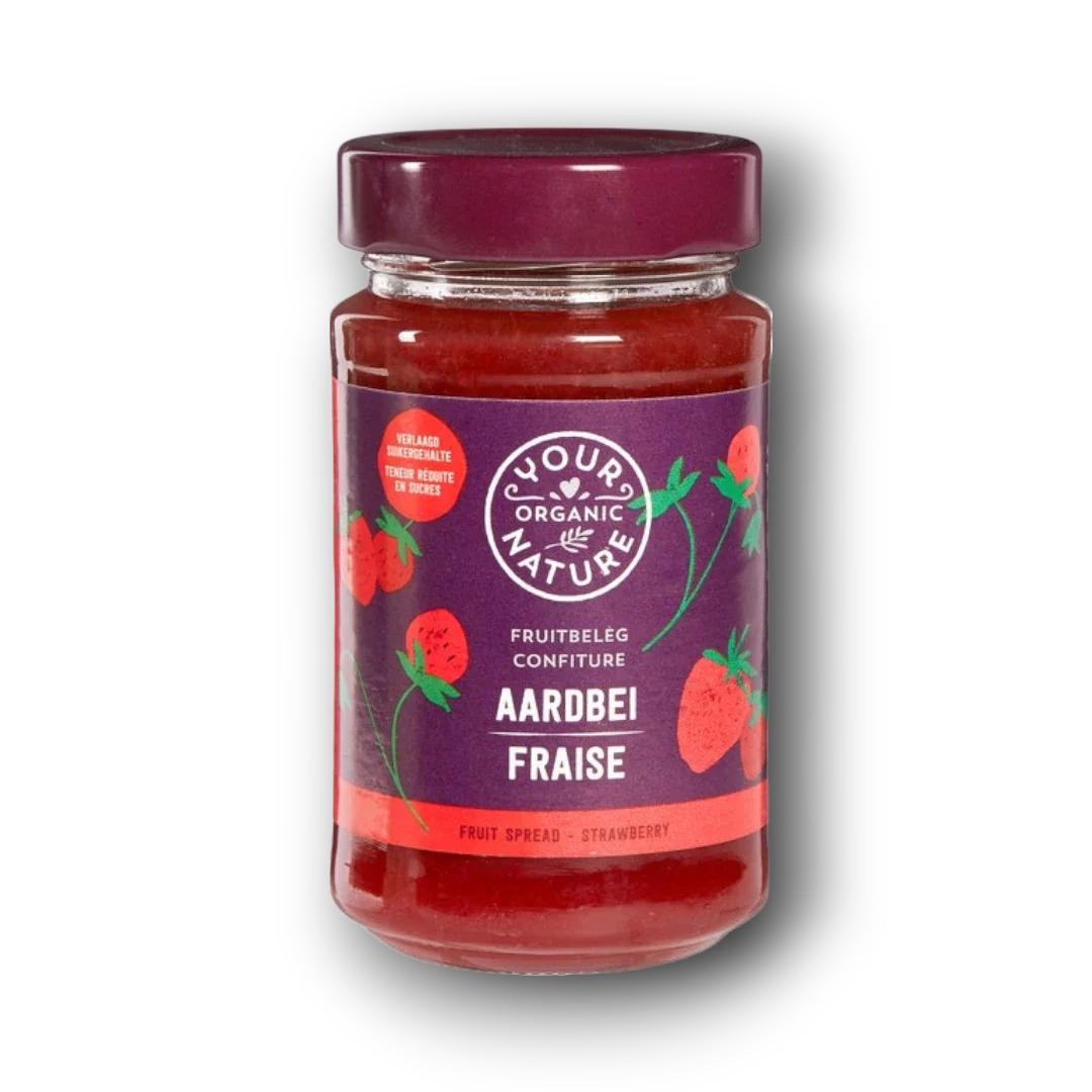 Your Organic Nature Fruit beleg aardbei bio 250.00 Gram