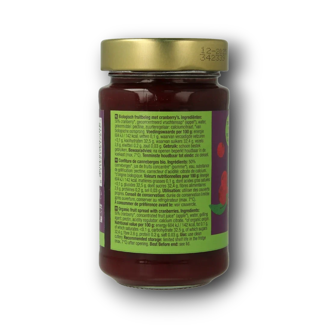 Your Organic Nature Fruit beleg cranberry bio 250.00 Gram