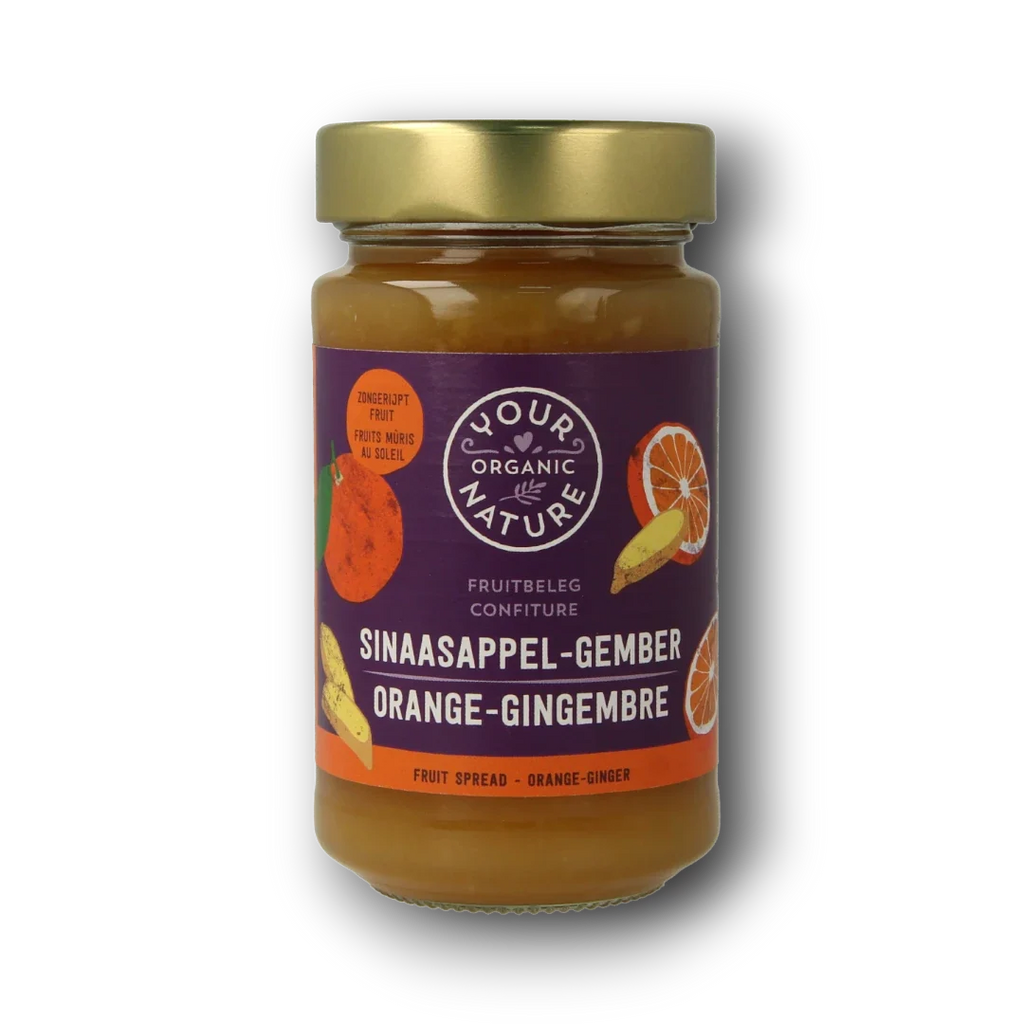 Your Organic Nature Fruit beleg sinaasappel / gember bio 250.00 Gram