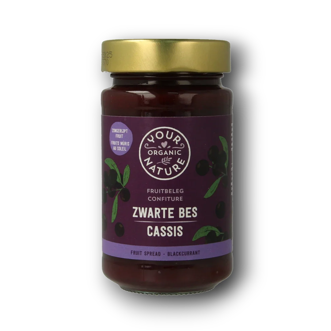 Your Organic Nature Fruit beleg zwarte bes bio 250.00 Gram
