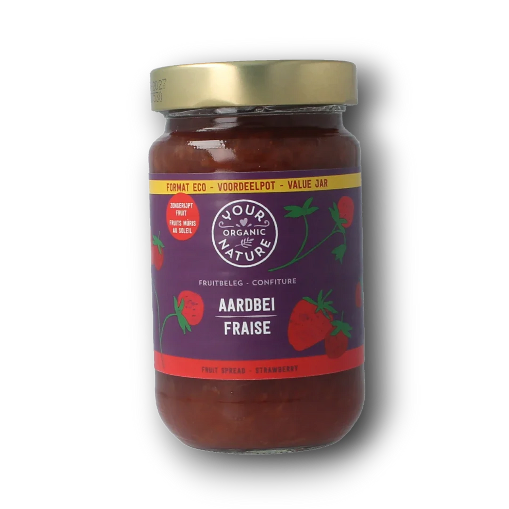Your Organic Nature Fruitbeleg aardbei bio 375.00 Gram