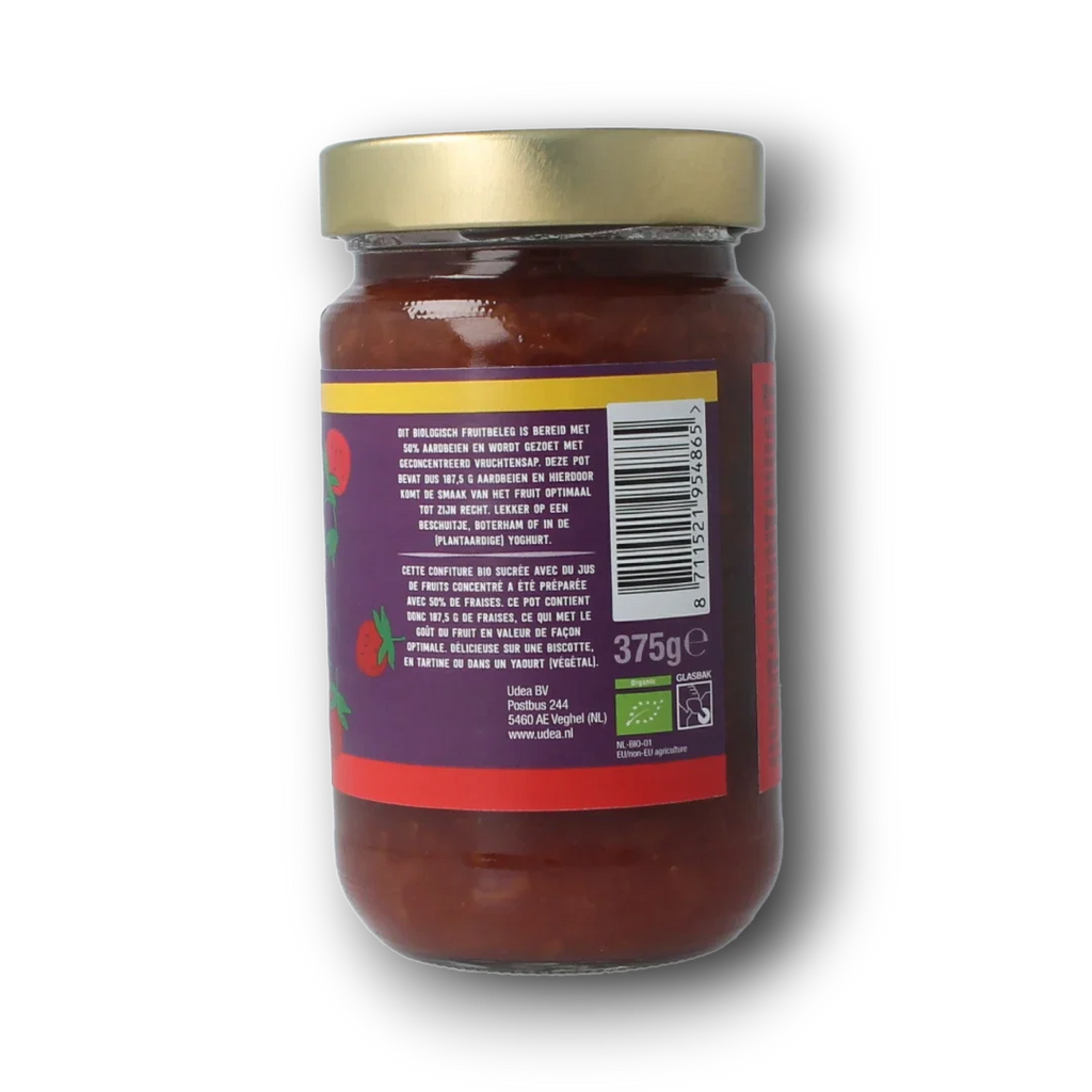 Your Organic Nature Fruitbeleg aardbei bio 375.00 Gram