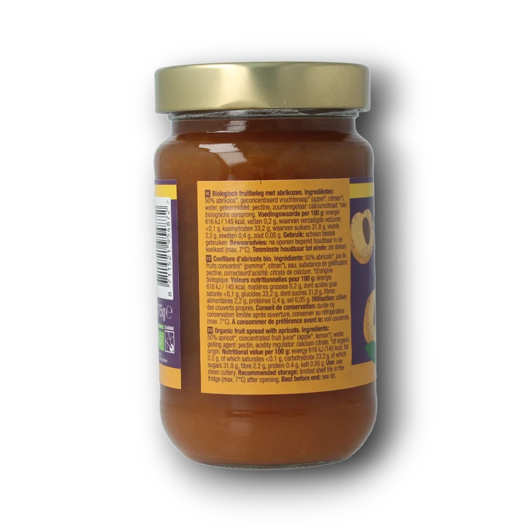 Your Organic Nature Fruitbeleg abrikozen bio 375.00 Gram