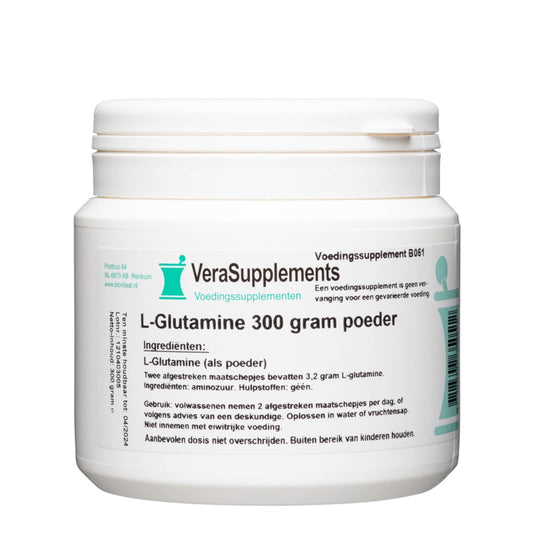 Glutamine-Poeder-VeraSupplements-300-Gram