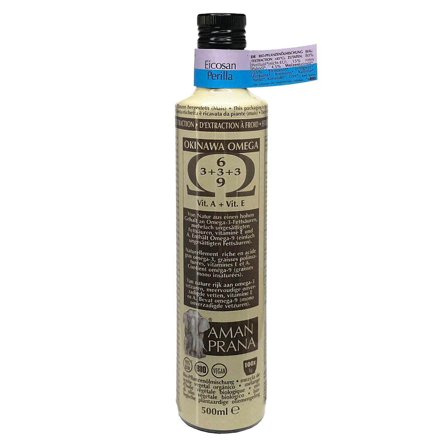 Omega-Olie-Okinawa-Amanprana-Eicosan-Perilla-Biologisch-500-Milliliter