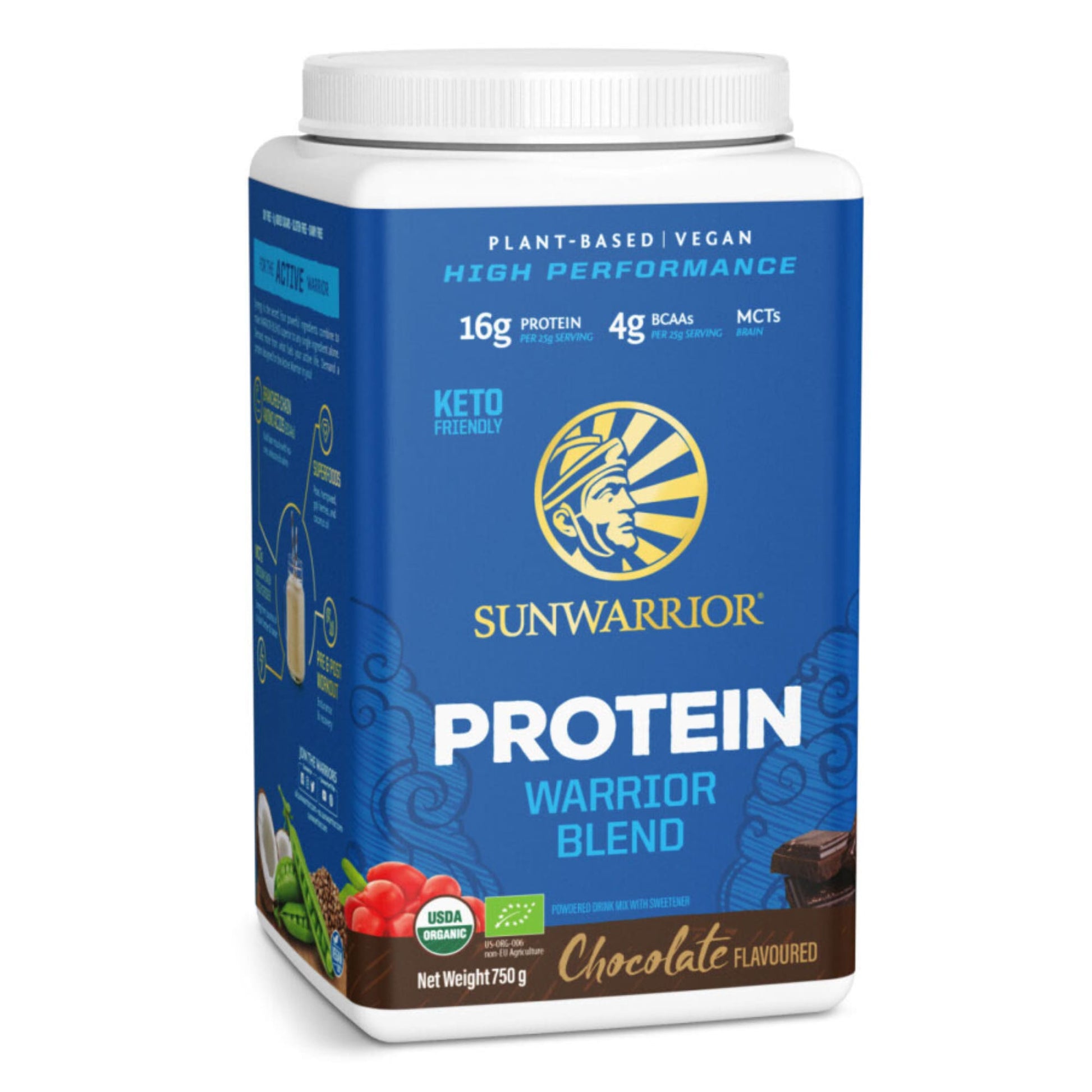 Proteine-Poeder-Vegan-Biologisch-Sunwarrior-Blend-Chocola-750-Gram