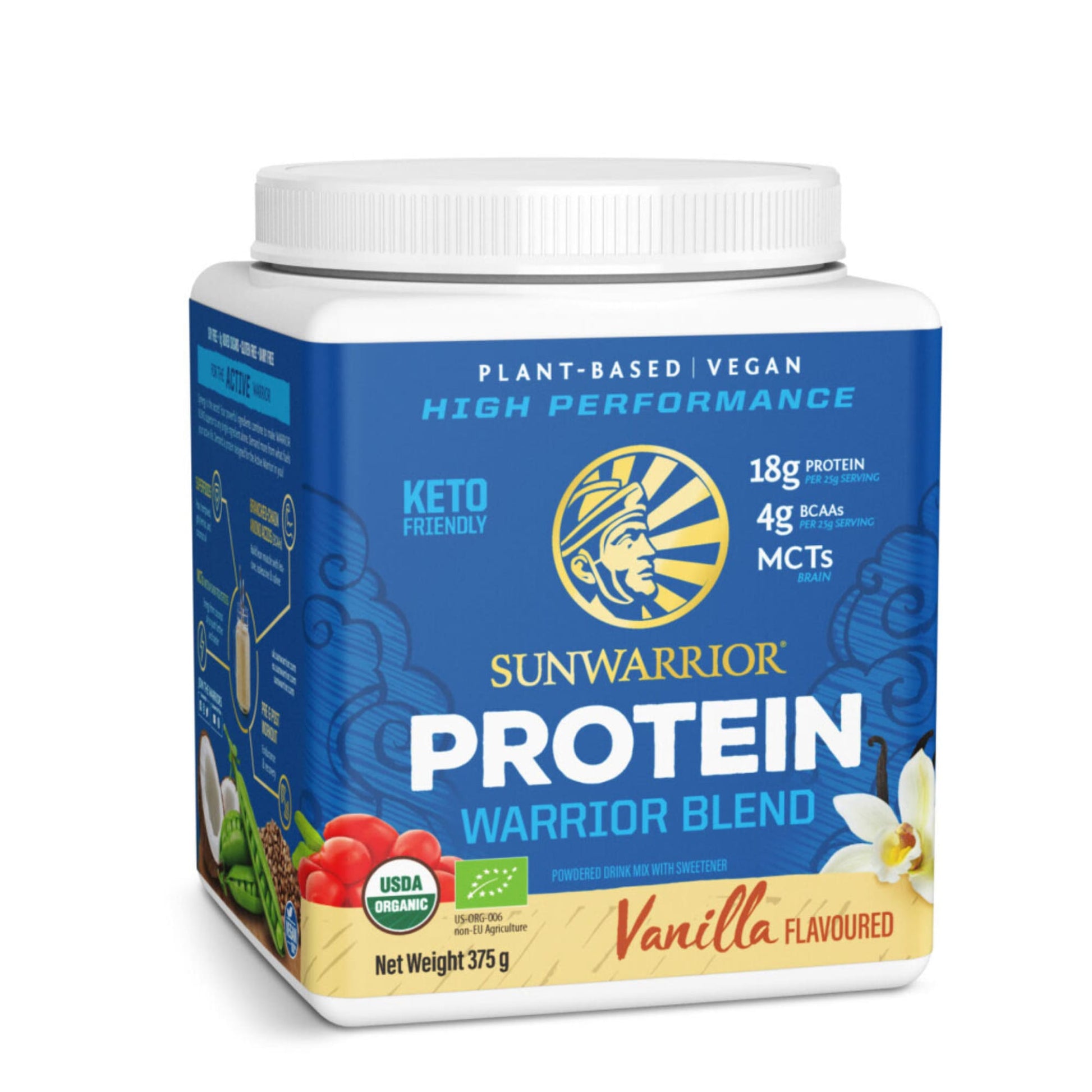 Proteine-Poeder-Vegan-Biologisch-Sunwarrior-Blend-Vanille-375-Gram