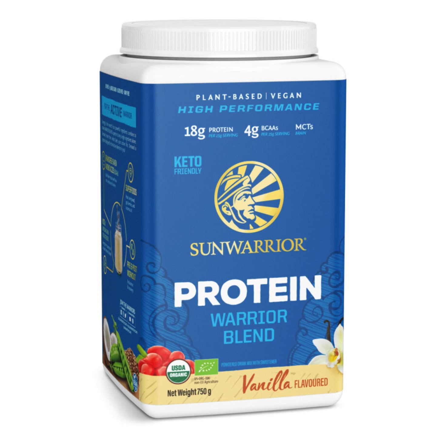 Proteine-Poeder-Vegan-Biologisch-Sunwarrior-Blend-Vanille-750-Gram